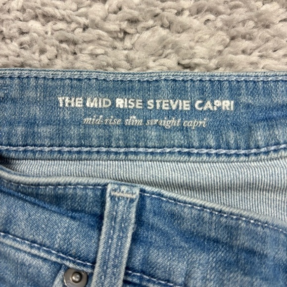 Adriano Goldschmied Jeans Womens 31 Stevie Capri Slim Straight Light Wash Casual - Picture 2 of 6